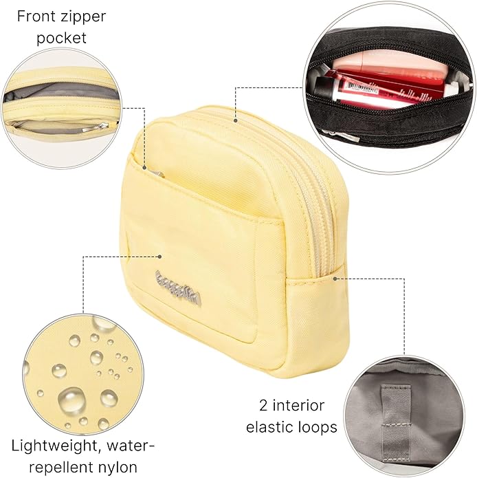 Baggallini Women's Pocket Cosmetic - Lightweight Bag - Travel Essentials Makeup Organizer Mini