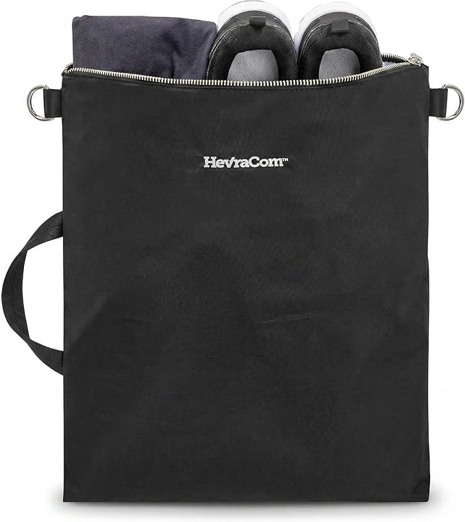 HevraCom Waterproof Laundry Bag Travel for Wet Clothes - Odor-Proof Waterproof Bag for Wet Swimsuit, Travel Laundry Bags for Dirty Clothes, Swimsuits & Workout Gear with Rust-Resistant Zipper & Hooks