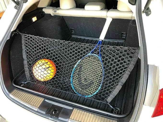Rear Trunk Organizer Cargo Net for Acura TSX 2011–2014 – Envelope Style Cargo Net for Wagon – Premium Mesh Car Trunk Organizer Vehicle Carrier Storage – Compatible with Acura TSX