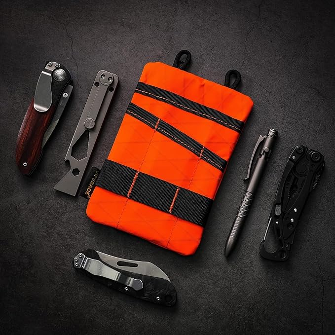 VIPERADE VE1 Pocket Organizer, EDC Pouch for Men, EDC Organizer Storage EDC Gears, Multitool Pocket Pouch Hold Your Flashlight/Pocket Knife, Pen, Notebook