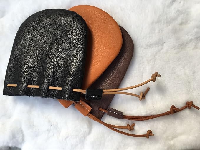 Fantastic Workmanship Genuine Leather Drawstring Coin Purse