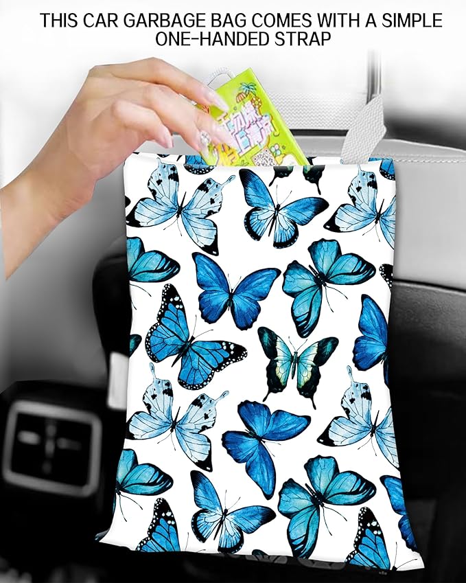 Hanging Car Trash Can and Bag for Accessories