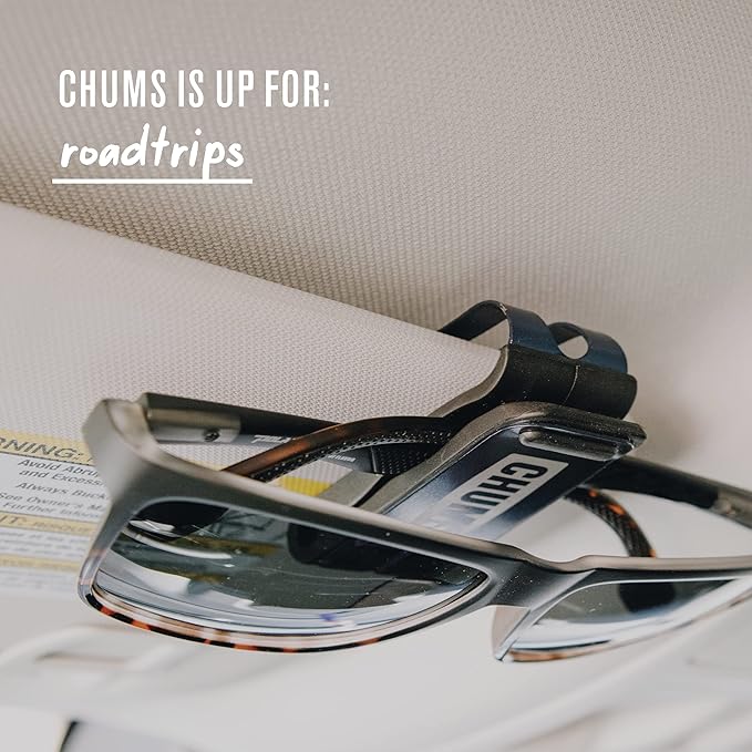Chums Glasshopper Clip - Metal Sun Visor Glasses Holder for Vehicles - Car, Truck, or SUV Sunglasses Mount Attachment (Black)