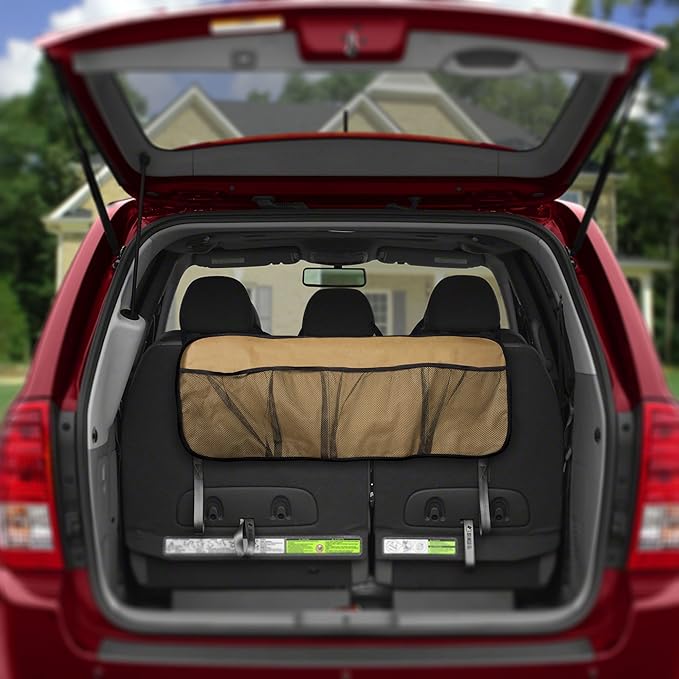 FH Group FH1122BEIGE E-Z Travel™ Multi-Pocket Storage Collapsible Beige Car Trunk Organizer (Easy Carry Perfect for Garage or Grocery Store, 1 Pack)