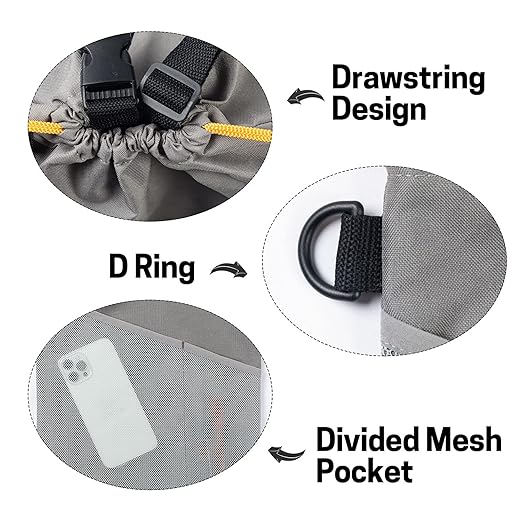 GNEGNI 2PCS Car Garbage Can, Hanging Car Trash Bag with Waterproof Leakproof Lining