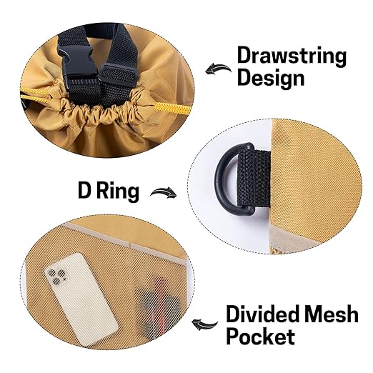 GNEGNI 2PCS Car Garbage Can, Hanging Car Trash Bag with Waterproof Leakproof Lining