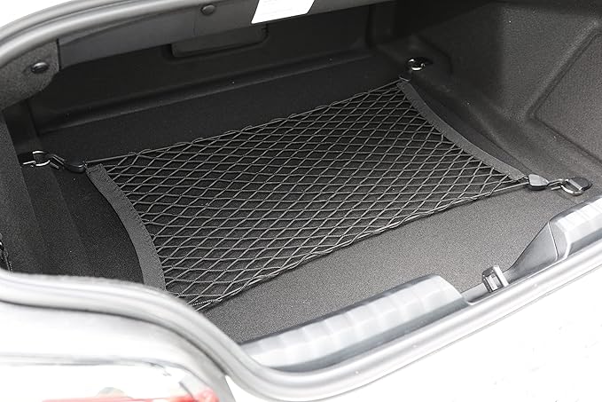 Floor Style Automotive Elastic Trunk Mesh Cargo Net for BMW Z4 (G29) Sport 2018-2025 - Premium Trunk Organizer and Storage - Luggage Net for Coupe - Best Car Organizer for BMW Z4 M Sport