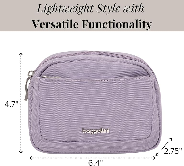 Baggallini Women's Pocket Cosmetic - Lightweight Bag - Travel Essentials Makeup Organizer