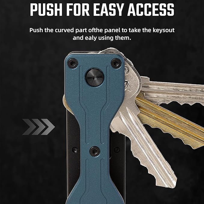 Key Organizer Minimalist Innovative Keyholder Compact Keys Organizer Smart KeyChain Secures 2-6 Keys