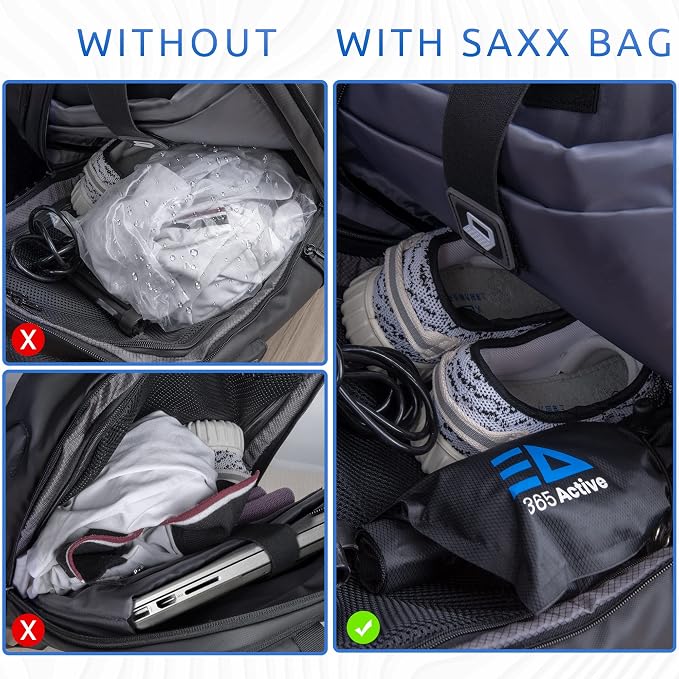 Wet & Dry Bag for Swimsuit, Gym Clothes; Smell Proof Small Gym Bag; Reusable Compression Swim Bag, Travel Laundry Bag; Isolate Wet Clothes, Remove Odor