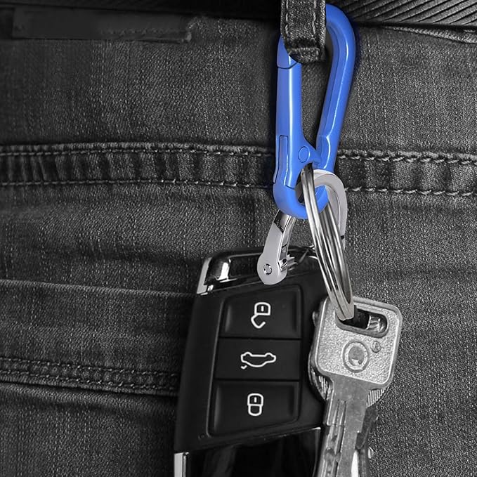Zinc Alloy Key Chain 3 Packs Keychain Keyring Organizer Key Ring Holder Clip for Men and Women