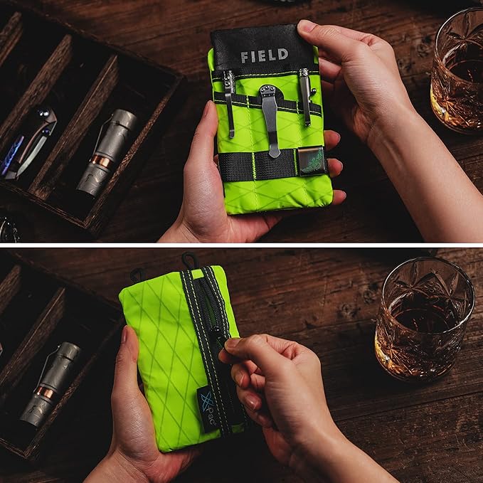 VIPERADE VE1 Pocket Organizer, EDC Pouch for Men, EDC Organizer Storage EDC Gears, Multitool Pocket Pouch Hold Your Flashlight/Pocket Knife, Pen, Notebook