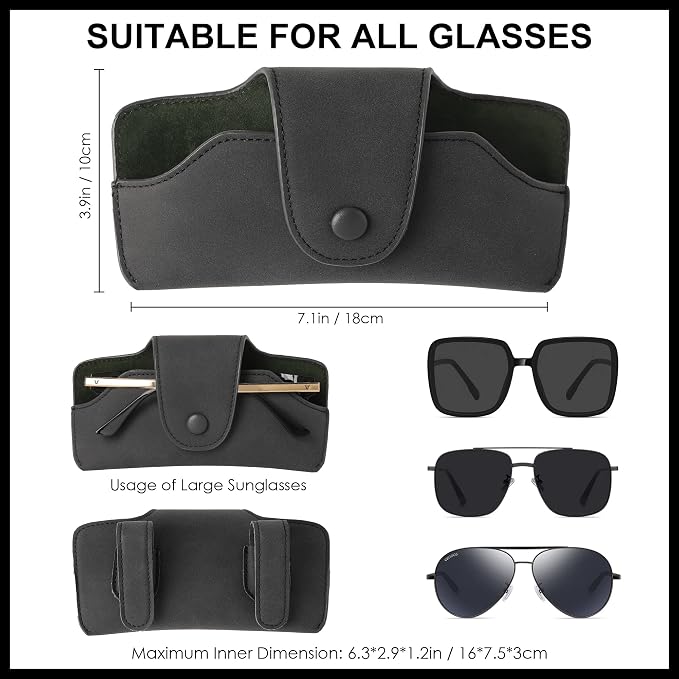 Sunglass Holder for Car Visor Glasses Case Non-Slip Clip Universal for Sunglasses Eyeglasses Car Interior Accessory
