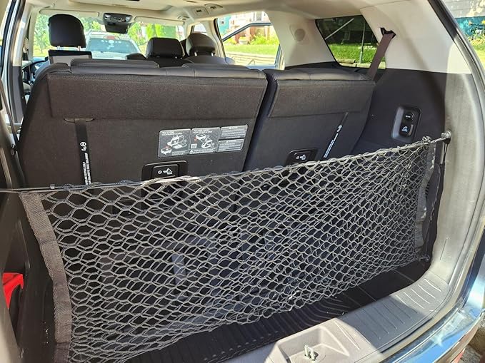 Rear Trunk Organizer Cargo Net for Kia Carnival 2022–2025 – Envelope Style Cargo Net for SUV – Premium Mesh Car Trunk Organizer Vehicle Carrier Storage – Compatible with Kia Carnival