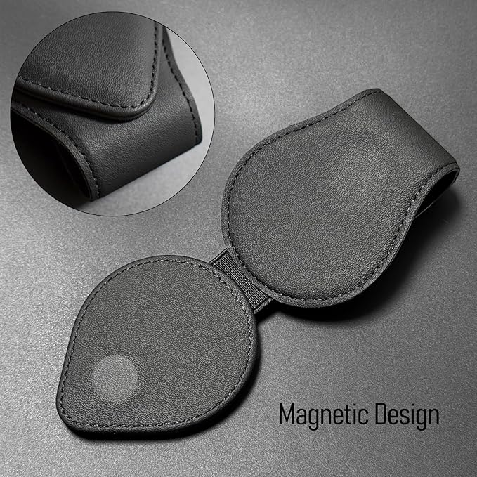 ///Tricolor Car Sunglass Holder, Magnetic Leather Eyeglass Hanger Mount Clip Holder for BMW X1 X3 X5 X7 1 3 4 5 6 7 GT Series & More ﻿Car Visor Accessories