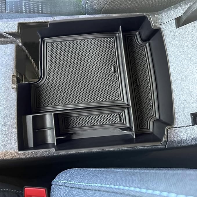 for Ford Bronco 2025 4-DOORS ONLY Interior Accessories Center Consoles Tray Organizer Armrest Storage Box Insert Container ABS Holder Cover (For 2025 Bronco 4-Doors ONLY)