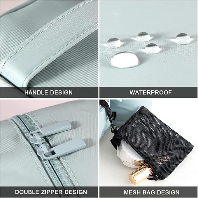 Makeup Brush Organizer Makeup Bag Brushes Set Case 7.5x5.5x4.4 Inch Professional Travelling Brush Pen Pencil Holder Make Up Cup Storage Organizer Case Pencil Pouch Cosmetic Bag for Travel