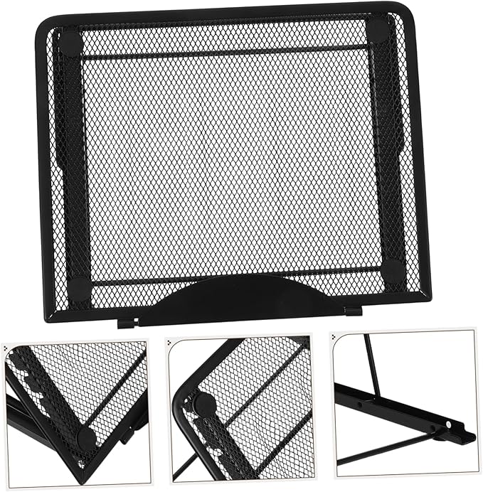 Portable Laptop Tablet Holder Folding Copy Stand Angles Cooling Design for Ergonomic Comfort