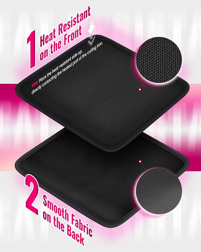 Mancro Hair Tools Travel Bag Compatible with Shark Flexstyle, Wide-open Hot Hair Tool Organizer with Separate Heat Resistant Mat, Hair Accessories Organizer for Straighteners, Curling Iron