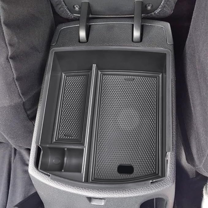 HGWEI Center Console Organizer Compatible with Hyundai Kona 2018 2019 2020 2021 2022 2023 Interior Accessories, ABS Armrest Storage Box Glove Container Insert Tray (Not for Kona EV)