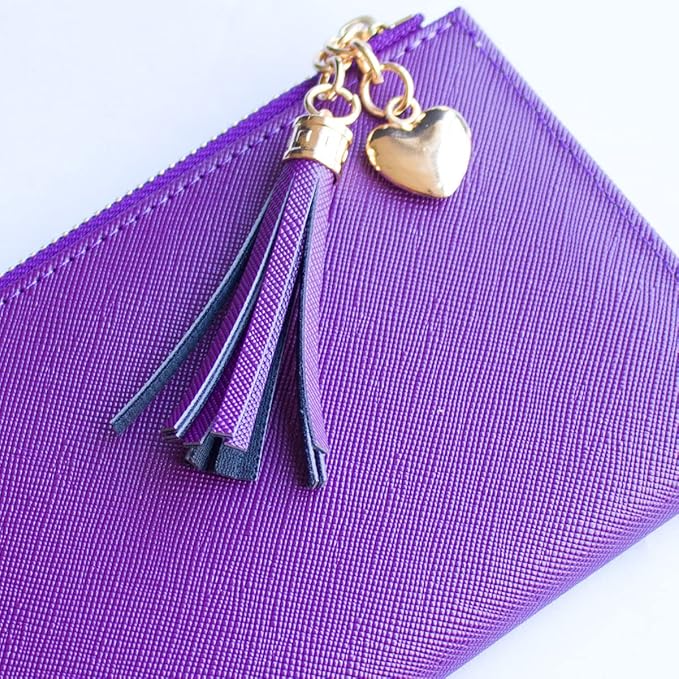 Valentoria Womens Wallet Cute Elegant Long Slim Card Holder Case Minimalist Coin Purse Thin Tassels Zip Clutch Wallets for Girls Ladies | Cute, Elegant, Long, Slim, Case, Minimalist