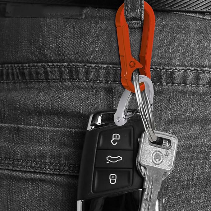 Zinc Alloy Key Chain 3 Packs Keychain Keyring Organizer Key Ring Holder Clip for Men and Women