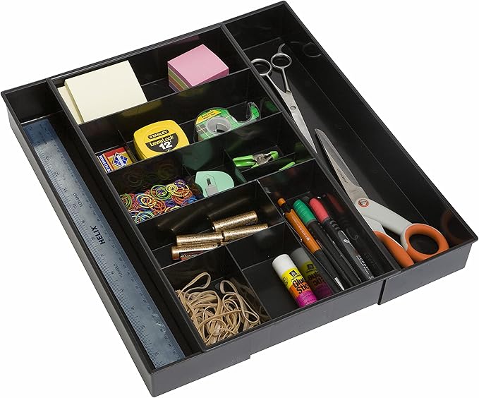 Dial Industries Expandable Office Drawer Desk Organizer Storage Tray
