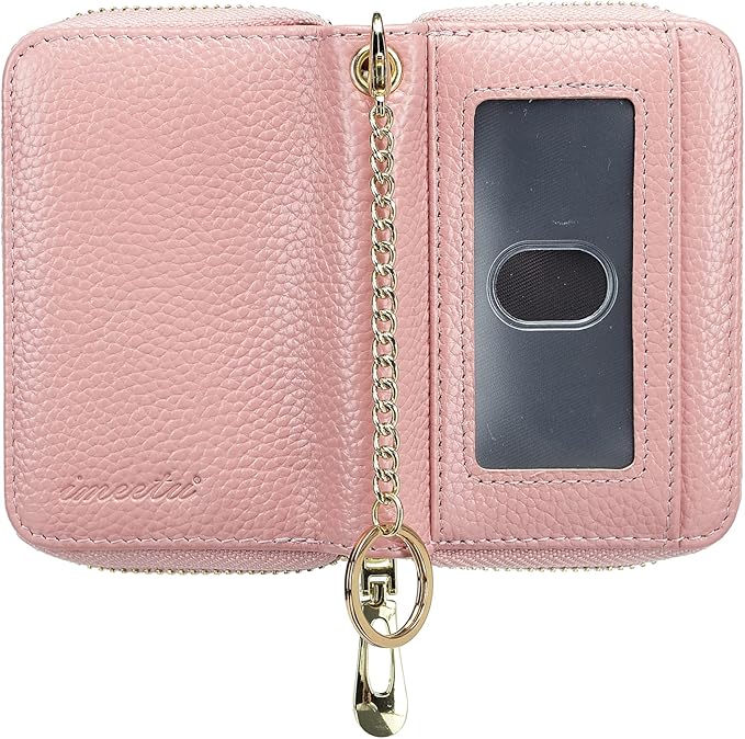 imeetu Rfid Credit Card Holder,Genuine Leather Businese Card Case,Rfid Blocking Wallet for Women & Men