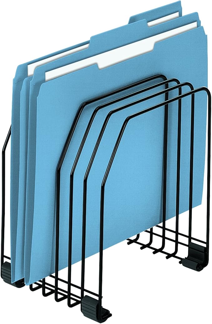 Fellowes Workstation File Organizer,7 Section,Wire,Black (68112),(Pack of 6)