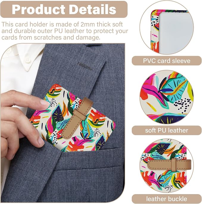 Credit Card Holder with 26 Suitable Slot, ID Card Case PU Leather Wallet for Women Men Business Organiser Pocket (Totem)