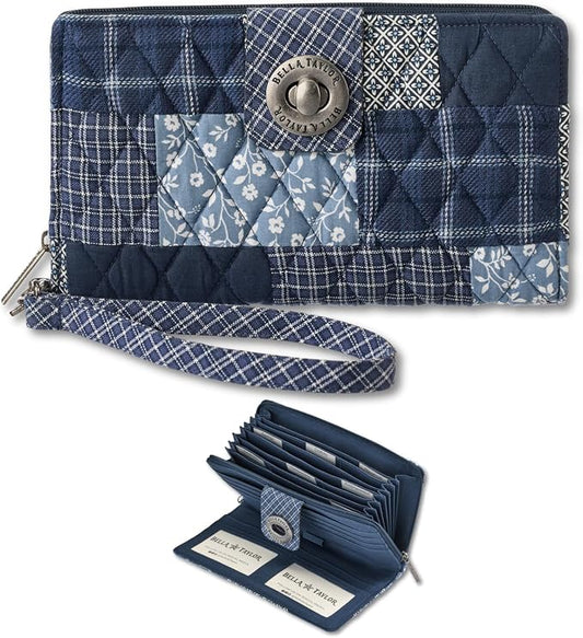 Bella Taylor Cash System Wallet for Envelope Budgeting - RFID Protected - Cash Stuffing Wallet with Detachable Wristlet