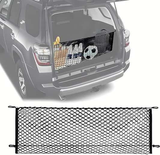 Envelope Style Automotive Elastic Trunk Mesh Cargo Net Accessories Compatible with Subaru Impreza 2018 – 2024 2025 & Crosstrek Premium Trunk Organizers and Storage - Luggage Nets for Vehicles
