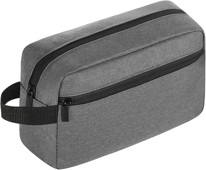 Icramsy Travel Toiletry bag Toiletry bag for women men Hanging Cosmetic bag Travel accessories for Women Men (Grey)