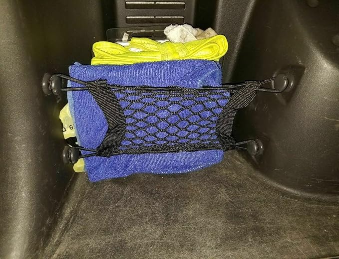 Rear Trunk Organizer Cargo Net for Nissan Xterra 2005-2015 - Left Side Cargo Net for SUV - Premium Mesh Small Grid Organizer Vehicle Carrier Storage – Compatible with Nissan Xterra