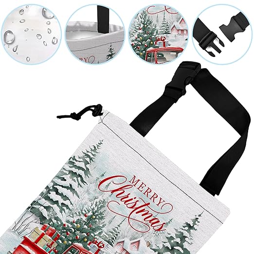 Car Garbage Bag Hanging Car Trash Can for Back Seat with Drawstring