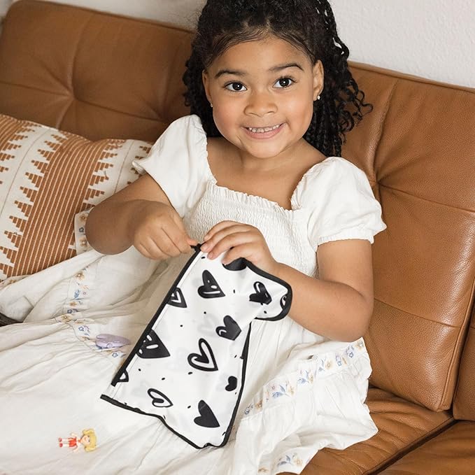 Tiny Twinkle Diaper Bag Organizing Pouches|3 Pack Mess-Proof Clear Front Travel Organizer Bags&TSA Approved Toiletry Bag Set for Baby and Mom Essentials