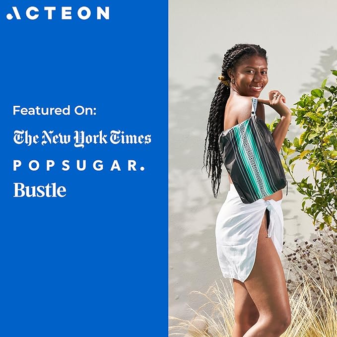 Acteon Water-Resistant Bag - Small Water-Resistant Bags for Swimming & Travel - Water-Resistant Pool & Beach Pouch Sandproof - Dry Bags for Travel, Towels, Swimsuit, Small Laundry & Toiletries
