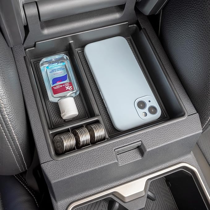 JKCOVER Center Console Organizer Tray Compatible with 2025 2026 Toyota 4Runner Accessories Insert Armrest Box Secondary Storage ABS Material