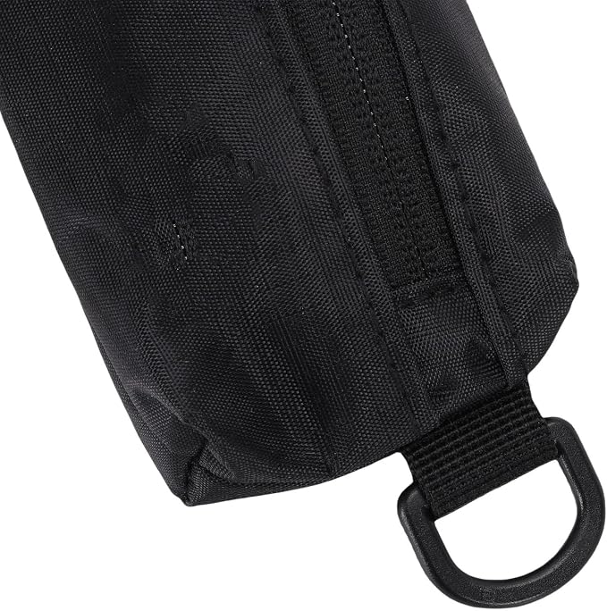 Portable Tool Pouch, Puncture Proof Oxford Fabric with Reliable Zip, Foldable EDC Storage Bag for Small Tools Office Supplies, 19x5.5x3cm