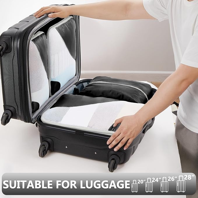 8 Set Packing Cubes for Travel, Gifts for Women Mom,Anti-Tearing Suitcase Organizer,OlarHike Vacation Essentials & Accessories for Cruise Ship