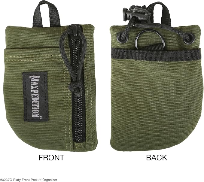 MAXPEDITION Platy Pocket Organizer, Durable EDC Tool Pouch for Men, Neck Wallet with Paracord Lanyard, Holds Flashlight, Multitool, Pen, Notebook