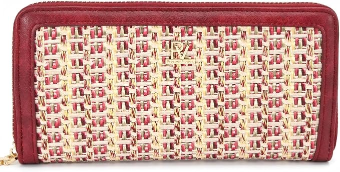 Clutch Wallet For Women, Leather RFID Blocking Wallet Women Large Capacity Credit Card Holder, Womens Billfolds and Wallets Gifts for Women Birthday, Ladies Wallet with Phone Holder, Zip Around