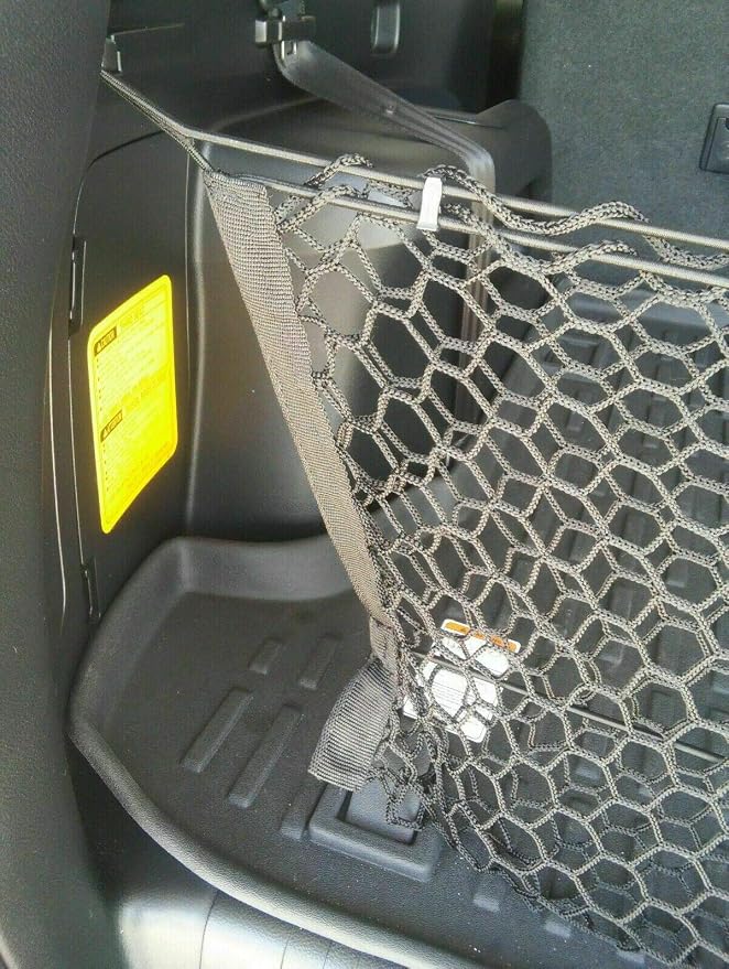 Rear Trunk Organizer Cargo Net for TOYOTA 4RUNNER (3 ROW MODEL) 2010-2024–Envelope Style Cargo Net for SUV–Premium Mesh Car Vehicle Carrier Storage–Compatible with TOYOTA 4RUNNER 3 ROW