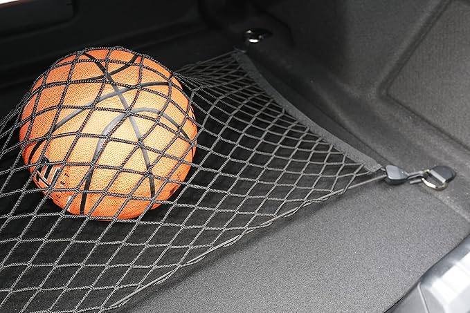 Floor Style Automotive Elastic Trunk Mesh Cargo Net for BMW Z4 (G29) Sport 2018-2025 - Premium Trunk Organizer and Storage - Luggage Net for Coupe - Best Car Organizer for BMW Z4 M Sport