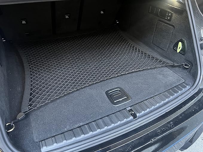 Floor Style Automotive Elastic Trunk Mesh Cargo Net for BMW iX xDrive50 2022-2025 - Premium Trunk Organizer and Storage - Luggage Net for SUV - Best Car Organizer for BMW iX (I20)