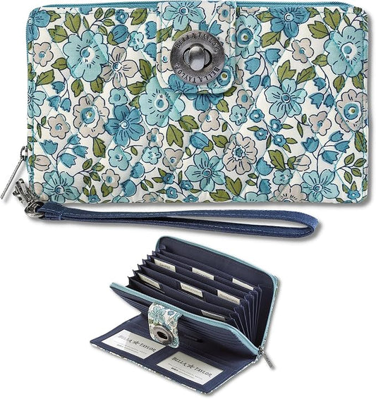 Bella Taylor Cash System Wallet for Envelope Budgeting - RFID Protected - Cash Stuffing Wallet with Detachable Wristlet