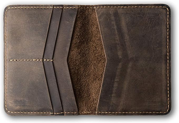 PEGAI Personalized Leather, Passport Holder For Travel | Handmade Passport Wallet Cover Case | Travel Document Holder, Passport Cover for Men, Women, and Family | Pike (Chestnut Brown)