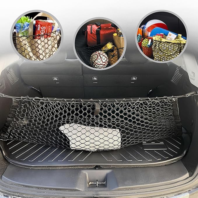 Envelope Style Automotive Elastic Trunk Mesh Cargo Net for Nissan Murano 2015-2025 - Premium Trunk Organizer and Storage - Luggage Net for SUV - Best Car Organizer for Nissan Murano