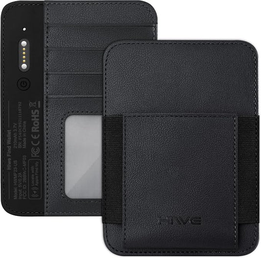 Passport Holder with Find My, RFID Leather Minimalist for Travel, Fit 4 Cards & 2 Passport