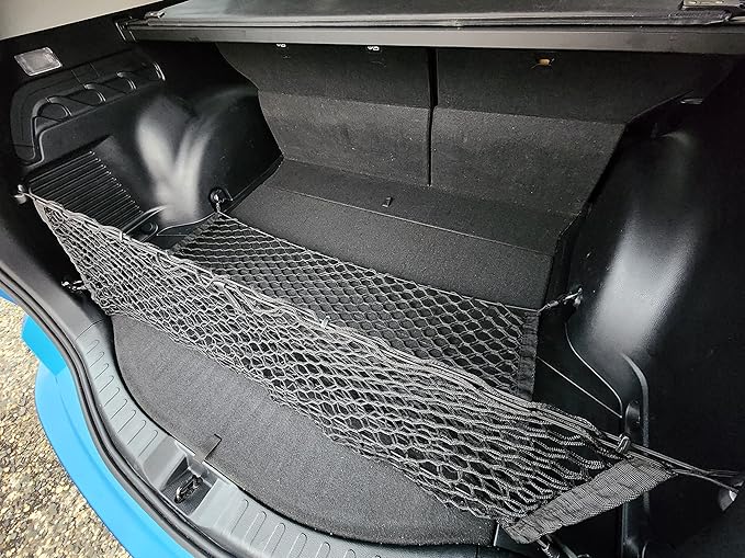 Floor + Envelope Style Automotive Elastic Trunk Mesh Cargo Net for Toyota RAV4 2013-2025 - Premium Trunk Organizers and Storage - Luggage Net for Crossover - Best Car Organizer for Toyota RAV 4